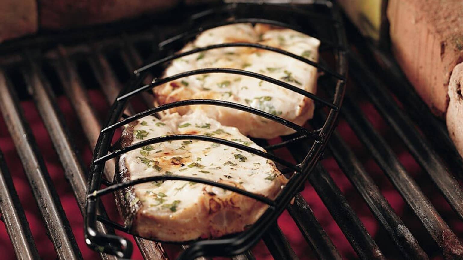 Grilled Halibut with Lime and Cilantro